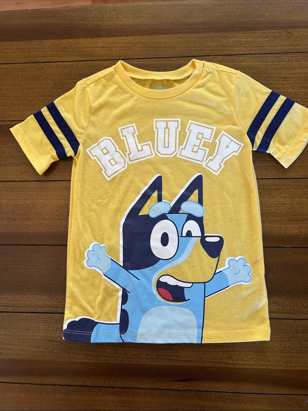 Yellow Kids Short-Sleeve Graphic Tee - Blue Character